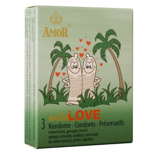 AMOR Wild Love / 3 pcs content Óvszer