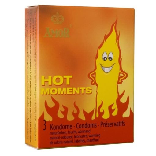 AMOR Hot Moments / 3 pcs content Óvszer