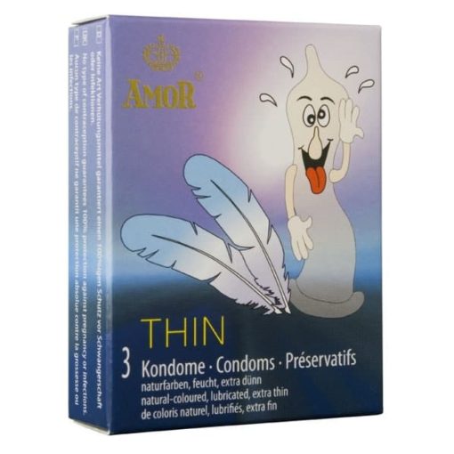 AMOR Thin / 3 pcs content Óvszer