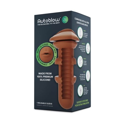 Autoblow A.I. Silicone Mouth Sleeve - Brown Termék tartozék