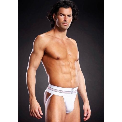 Microfiber Jock Strap White S/M Férfi ruházat