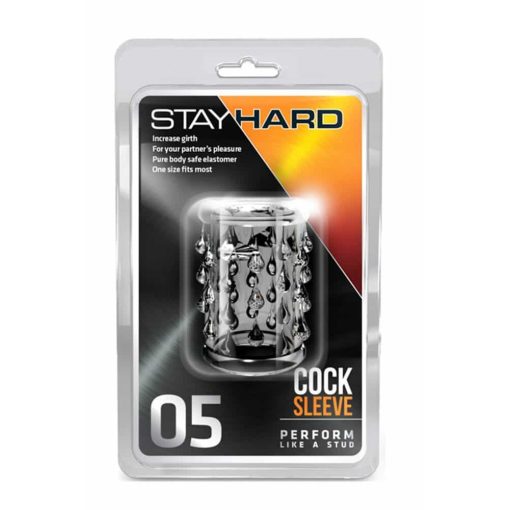 Stay Hard Cock Sleeve 05 Clear Péniszgyűrű/Mandzsetta