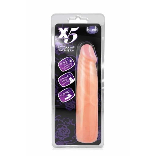 X5 7.5 inch Cock With Flexible Spine Dildó