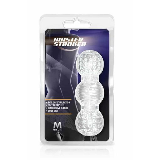 M For Men Master Stroker Clear Férfi maszturbátor