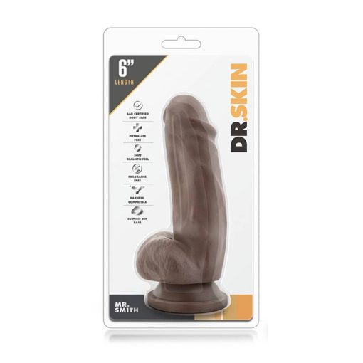 Dr. Skin Mr. Smith 7 inch Dildo Chocolate Dildó