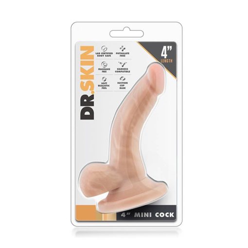 Dr. Skin 4 inch Mini Cock Beige Dildó