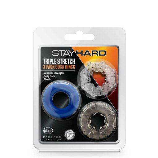 STAY HARD TRIPLE STRETCH 3PACK COCKRINGS