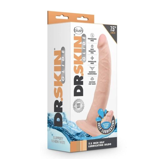 DR. SKIN 7.5INCH SELF LUBRICATING DILDO Dildó