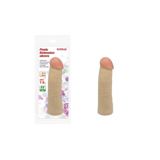 Charmly Penis Extension Sleeve 8,5" No. 2. Péniszköpeny/Hosszabbító