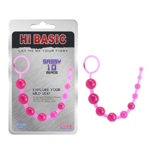 Sassy Anal Beads Pink Golyósor