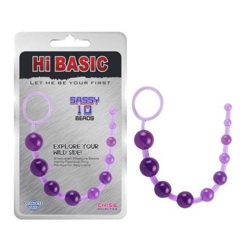 Sassy Anal Beads Purple Golyósor