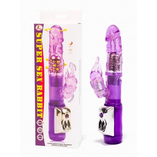 Super Sex Rabbit Vibrator Purple Nonfiguratív Vibrátor