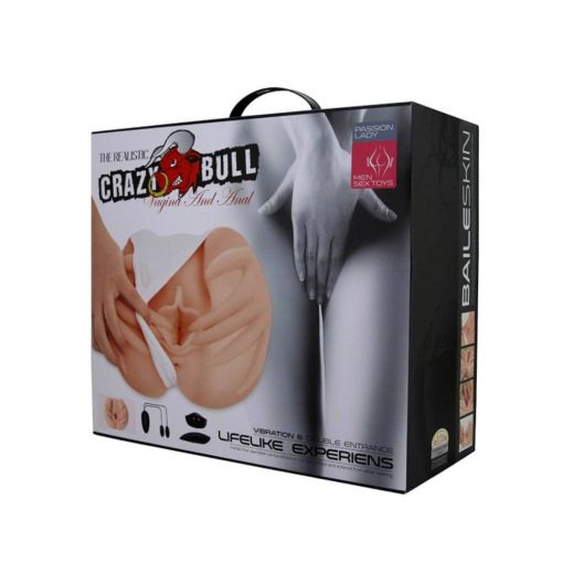 Crazy Bull Men's Masturbator with bullet Flesh 1 Férfi maszturbátor