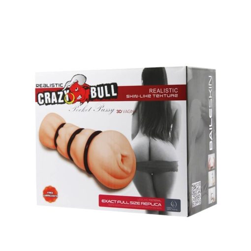 Crazy Bull Pocket Pussy 3D Vagina Férfi maszturbátor