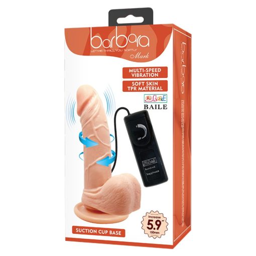 Barbara Mark Multi-Speed Vibration Dildo 5,9" Realisztikus vibrátor