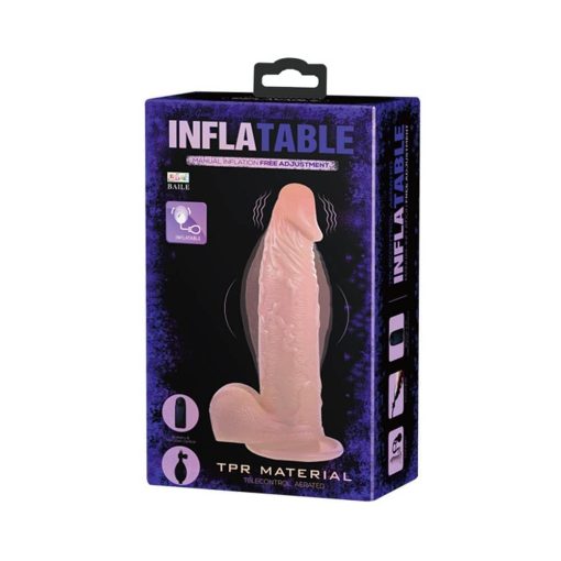 Inflatable Dildo 7,5" Flesh Realisztikus vibrátor