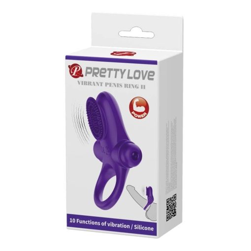 Pretty Love Vibrant Penis Ring 2 Purple Péniszgyűrű/Mandzsetta