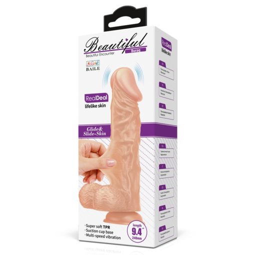 Beautiful Buraq 9,4 " Vibrating Dildo Realisztikus vibrátor