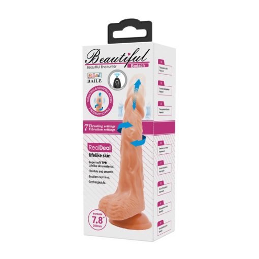 Beautiful Bodach 7,8 " Remote control vibrating Dildo Realisztikus vibrátor