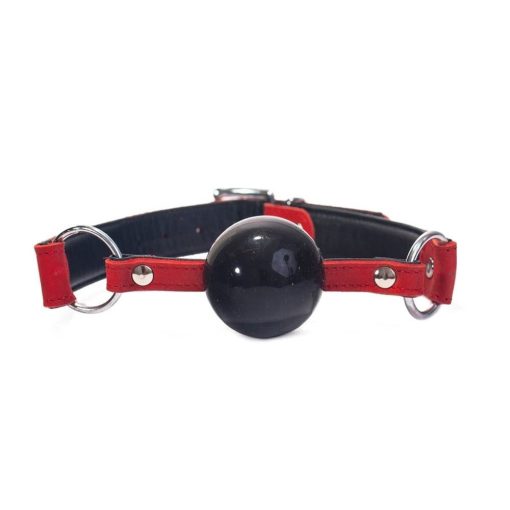 Silicone Ball Gag Black/Red Szájpöcök