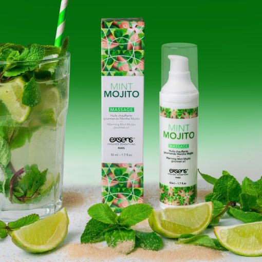 Warming gourmet massage  oil MINT MOJITO 50ml Masszázsgyertya/olaj