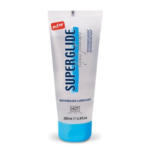 HOT Superglide Liquid Pleasure - waterbased lubricant 200 ml Vízbázisú Síkosító