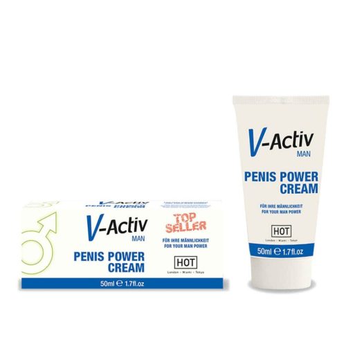 HOT V-Activ penis power cream for men 50 ml Vágyfokozó