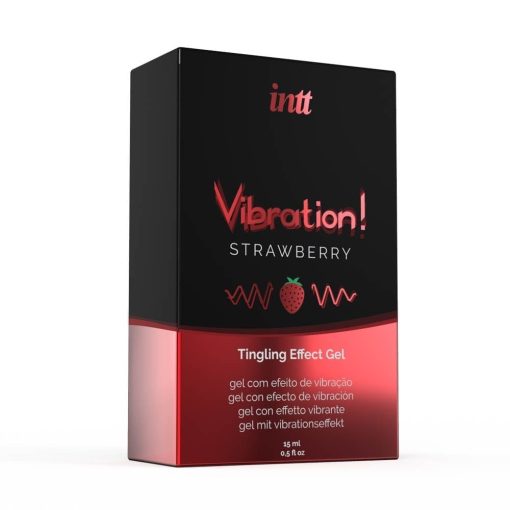 VIBRATION STRAWBERRY AIRLESS BOTTLE 15ML + BOX Vágyfokozó