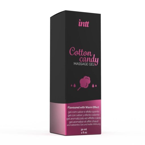 MASSAGE GEL COTTON CANDY GLASS BOTTLE 30ML + BOX Masszázsgyertya/olaj