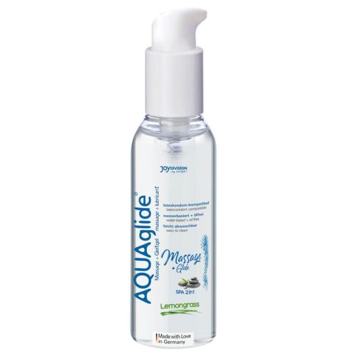 AQUAglide Massage + Glide Lemongrass, 200 ml Vízbázisú Síkosító