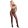 728350 Seamless Fishnet Halter Bodystocking With Open Bust + Crotch O/S Black Cicaruha