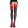 Contrast Top Thigh High Black/Red O/S Harisnya/Harisnyatartó