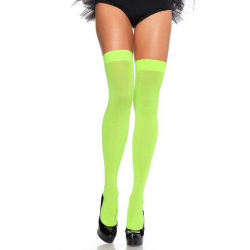 Nylon Over The Knee - NEON GREEN - O/S - HOSIERY Harisnya/Harisnyatartó