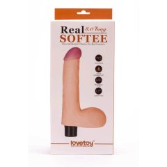 8" Real Softee Vibrating Dildo 4 Realisztikus vibrátor