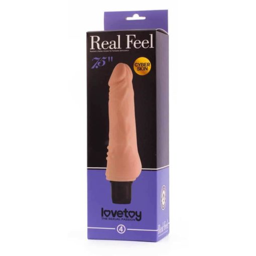 7.5" Real Feel Cyberskin Vibrator  5 Realisztikus vibrátor