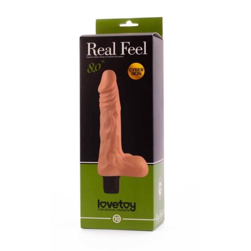 8" Real Feel Cyberskin Vibrator  10 Realisztikus vibrátor