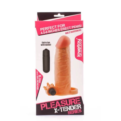 Pleasure X-Tender Vibrating Penis Sleeve #1 Péniszköpeny/Hosszabbító