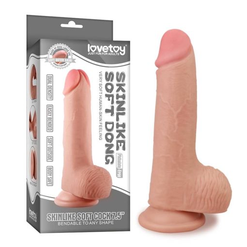 7.5" Skinlike Soft Dong Dildó