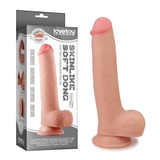 8" Skinlike Soft Dong Dildó