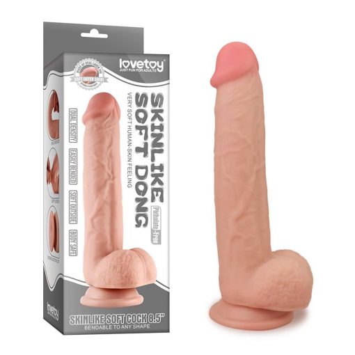 8.5" Skinlike Soft Dong Dildó