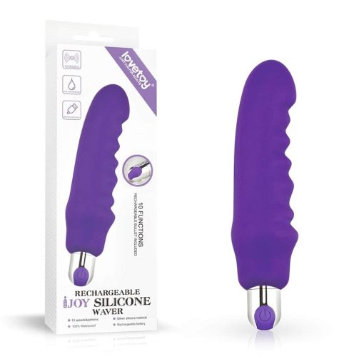 Rechargeable IJOY Silicone Waver Purple Nonfiguratív Vibrátor