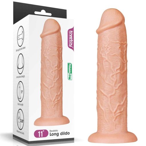 11'' Realistic Long Dildo Flesh Dildó