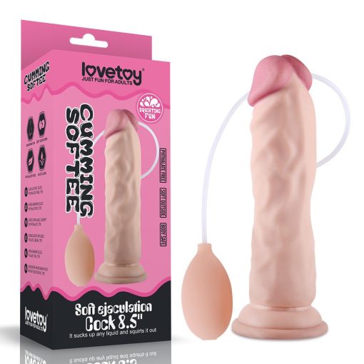 8.5" Soft Ejaculation Cock Dildó