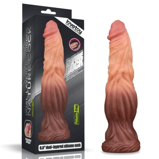 9.5'' Dual layered Liquid Silicone Nature Cock Dildó