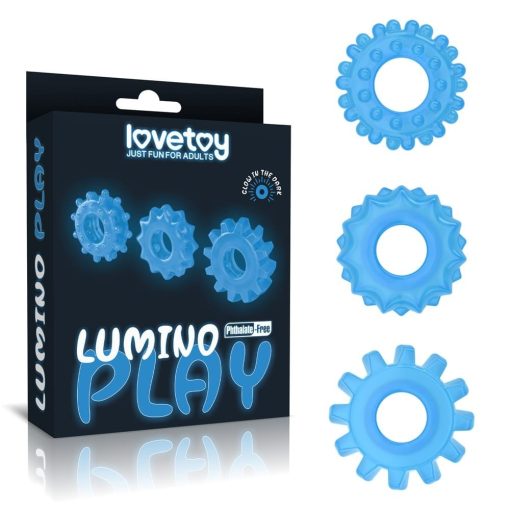 Lumino Play Penis Ring 3 pcs Péniszgyűrű/Mandzsetta