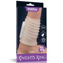   Vibrating Spiral Knights Ring (White) I Péniszgyűrű/Mandzsetta