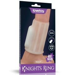   Vibrating Spiral Knights Ring (White) III Péniszgyűrű/Mandzsetta