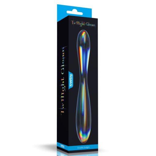 Twilight Gleam Glass Dildo- Double Delight Dildó