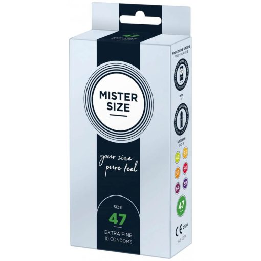 MISTER SIZE 47 mm Condoms 10 pieces Óvszer