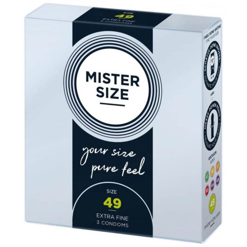 MISTER SIZE 49 mm Condoms 3 pieces Óvszer